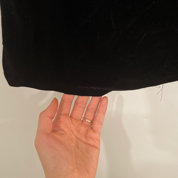 Vintage Hot Kiss Women's Black Velvet Vest turtleneck sleeveless top size Large - Picture 3 of 8